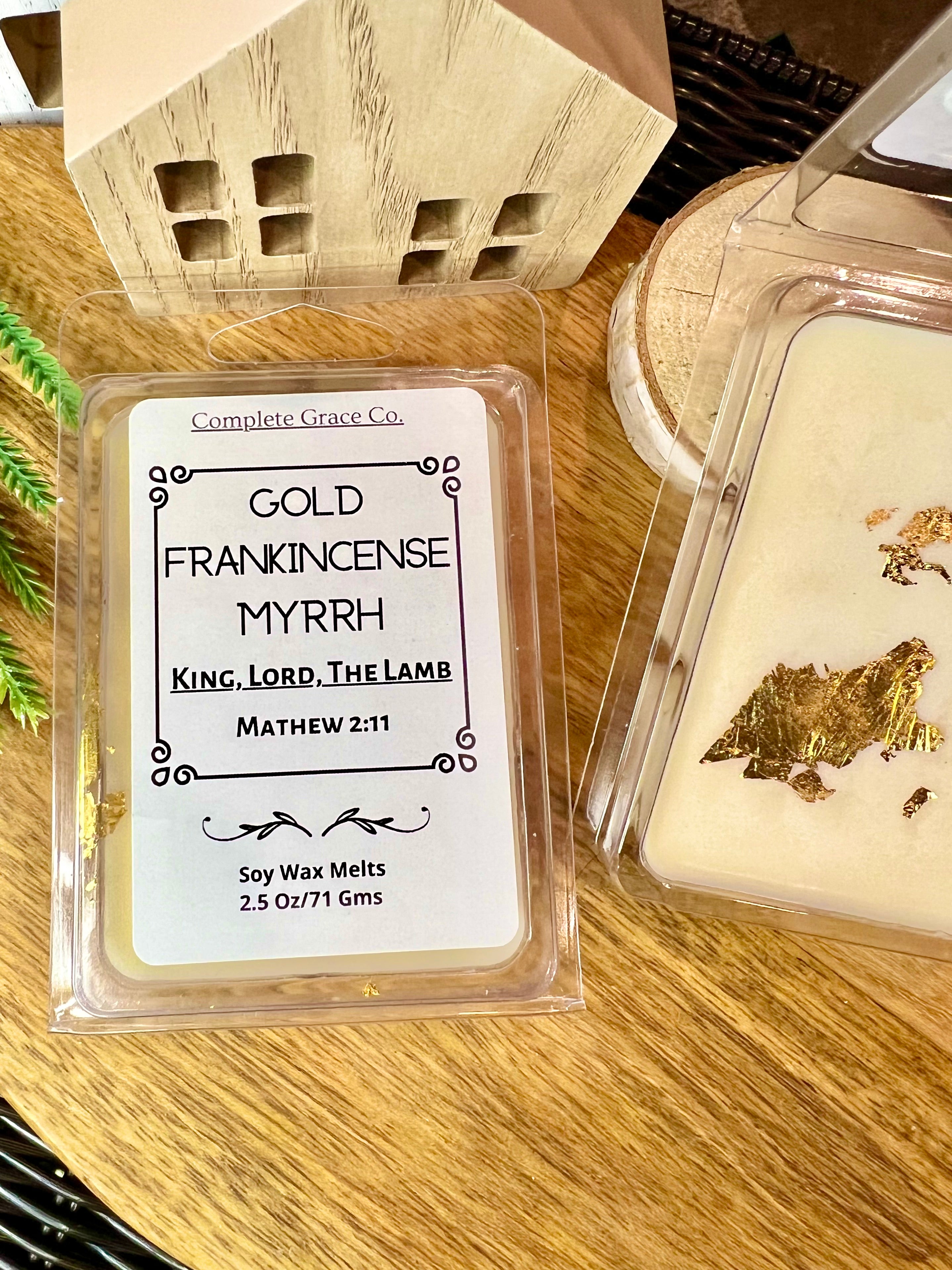 Frankincense and Myrrh 4 oz Glass Set